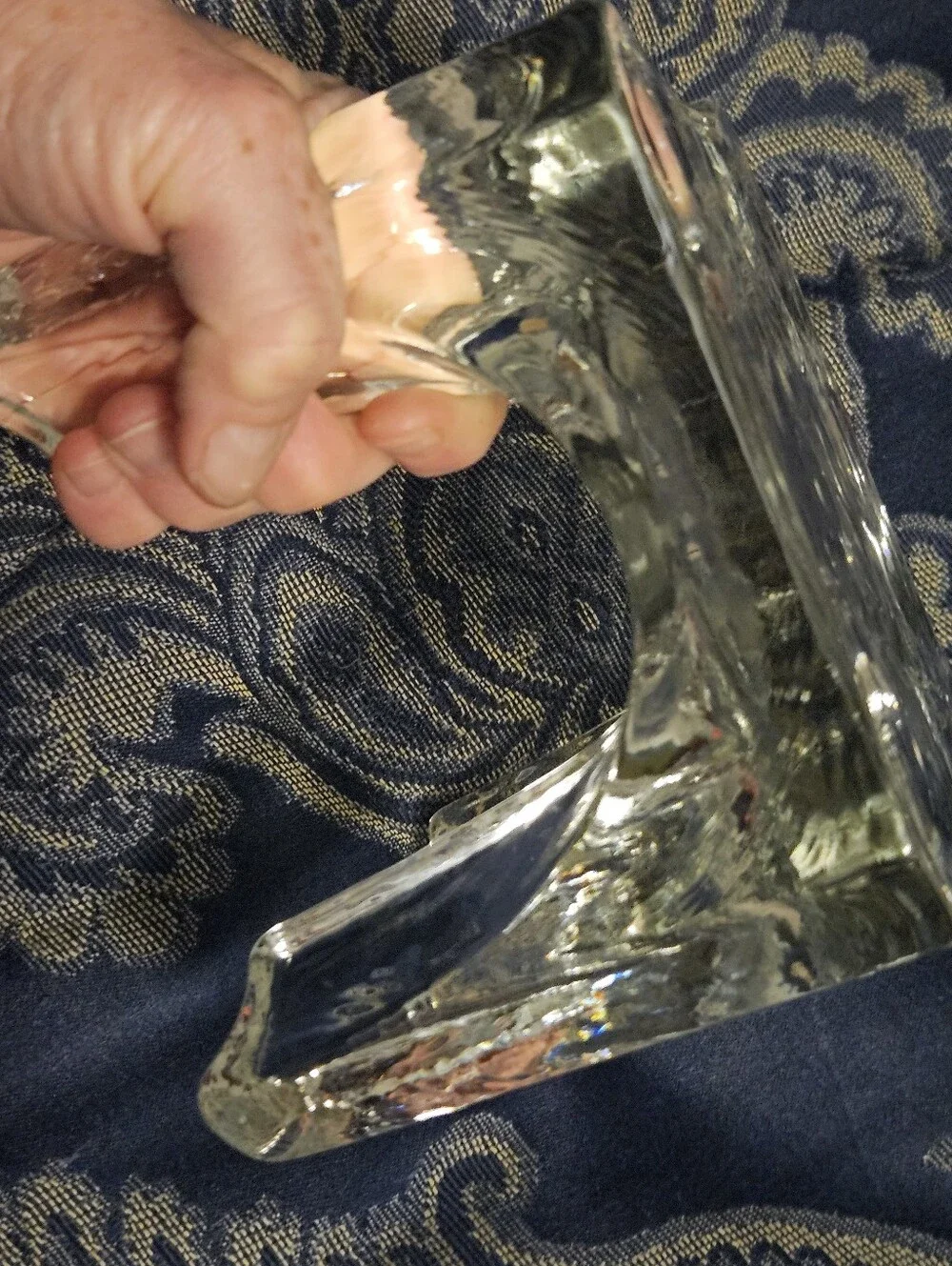 Heavy Glass Trivet * Warmer * Stand * Chantal * 1970s